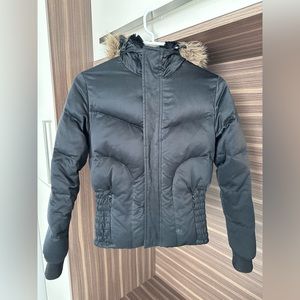 Black Aritzia Puffer Parka